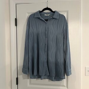 Elegant Blue Women's Top